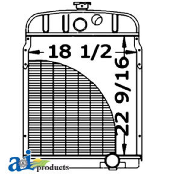 A & I Products Radiator 28" x35" x14" A-361417R93